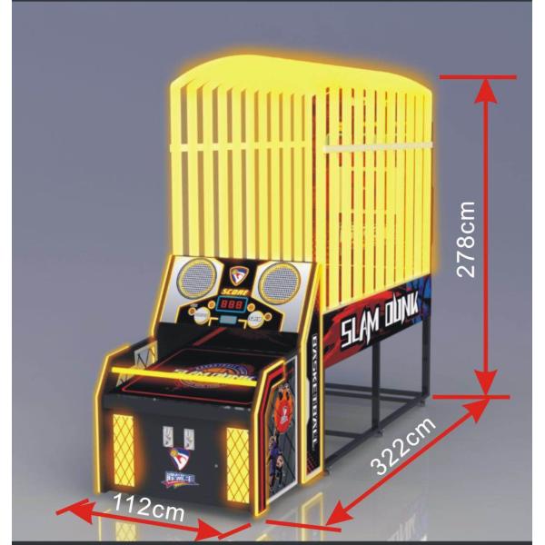 Slam Dunk King Basketball Ball Return Machine , Metal Basketball Arcade Game Machine
