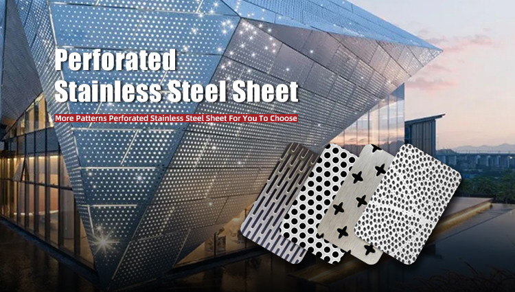 304 Stainless Steel Perforated Sheet With Elegant Gold Pattern 3048mm Length