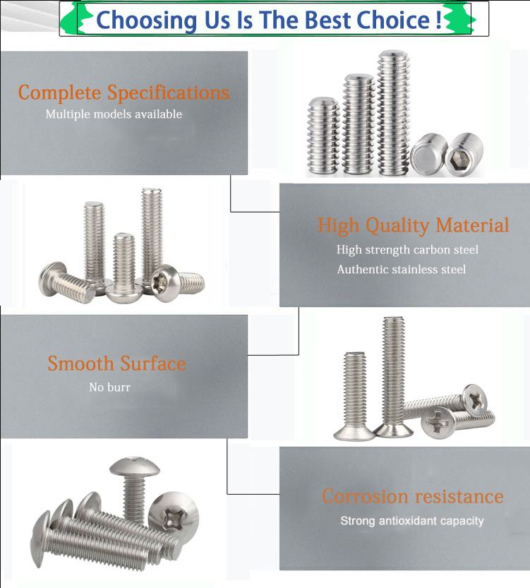 DIN 965 SS304 Stainless steel Cross Countersunk Flat Head Screw