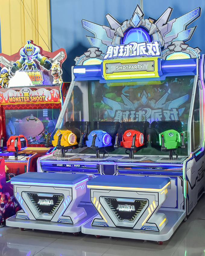 Shooting Monster Ticket Redemption Game Machine Four Players