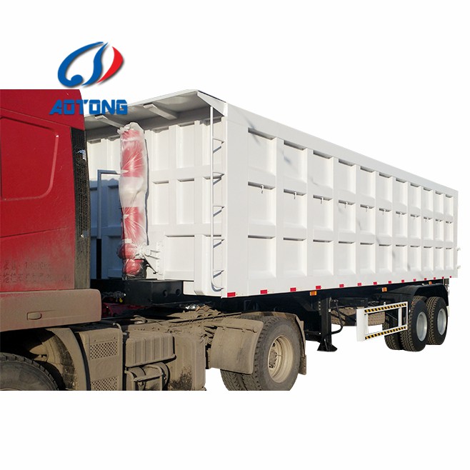 100 Tons Double Axles U Shaped End Rear Tipper Dumper Semi Truck Trailer for in Market