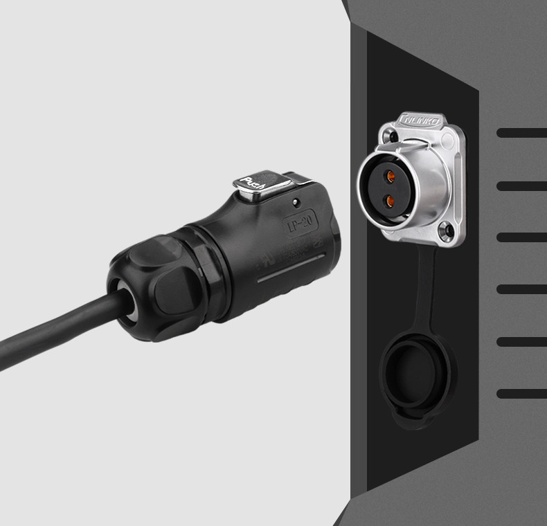 Current Rating 20 A 2Pin Power Connector Push in Wire Connector