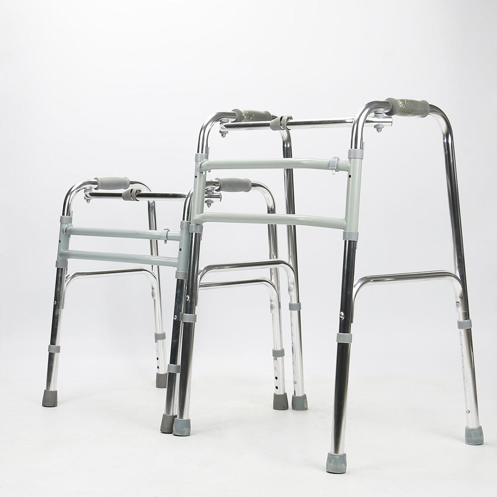 Adjustable Length Folding Mobility Walkers For Patients Lightweight Crutch