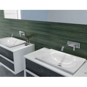 Buy cheap Rectangular Counter Top Basin Solid Surface Stone Bathroom Sink product