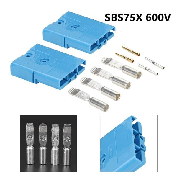 SBS75X-2 Pole black andreson battery connector plug for wire connection