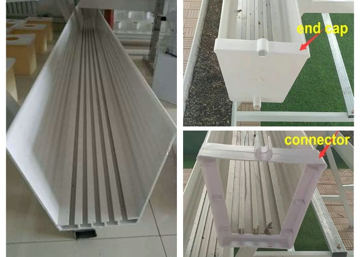 Strawberry Hydroponic Growing System Vertical Planting Cultivation PVC Gutter Indoors For Home