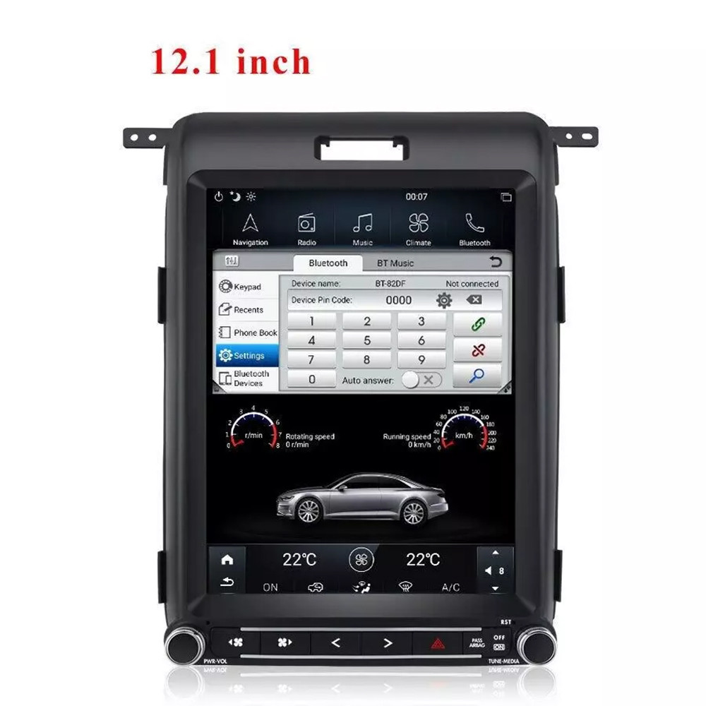 Android 13 Car Radio 12.1In IPS Screen 8Core Navi For Ford F150 2013-2015