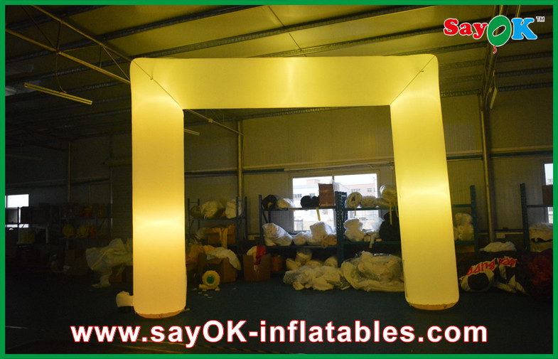 Custom Inflatable Arch Led Advertisement Decoration Inflatable Entrance Arch Cube Shape