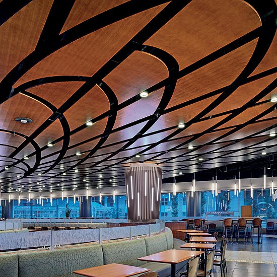 Micro Perforated Acoustic Wood Ceiling Panels , Sound Proof Ceiling Tiles 600x600mm