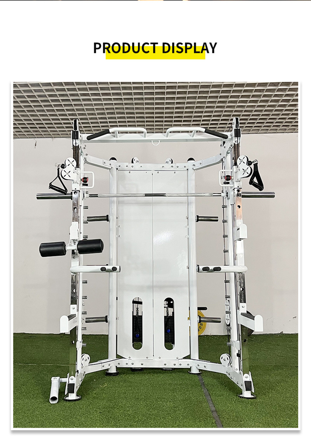 Wholesale Multifunctional Weightlifting Squat Power Rack Smith Machine Home Fitness Equipment