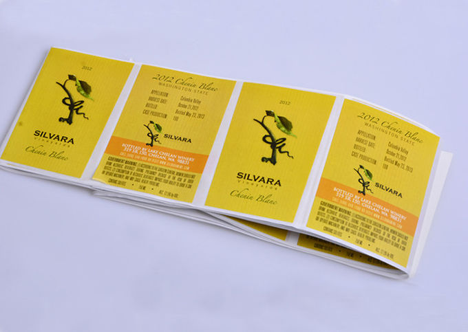 Spot UV 3d logo full color printing labels roll for wine bottle packaging customized