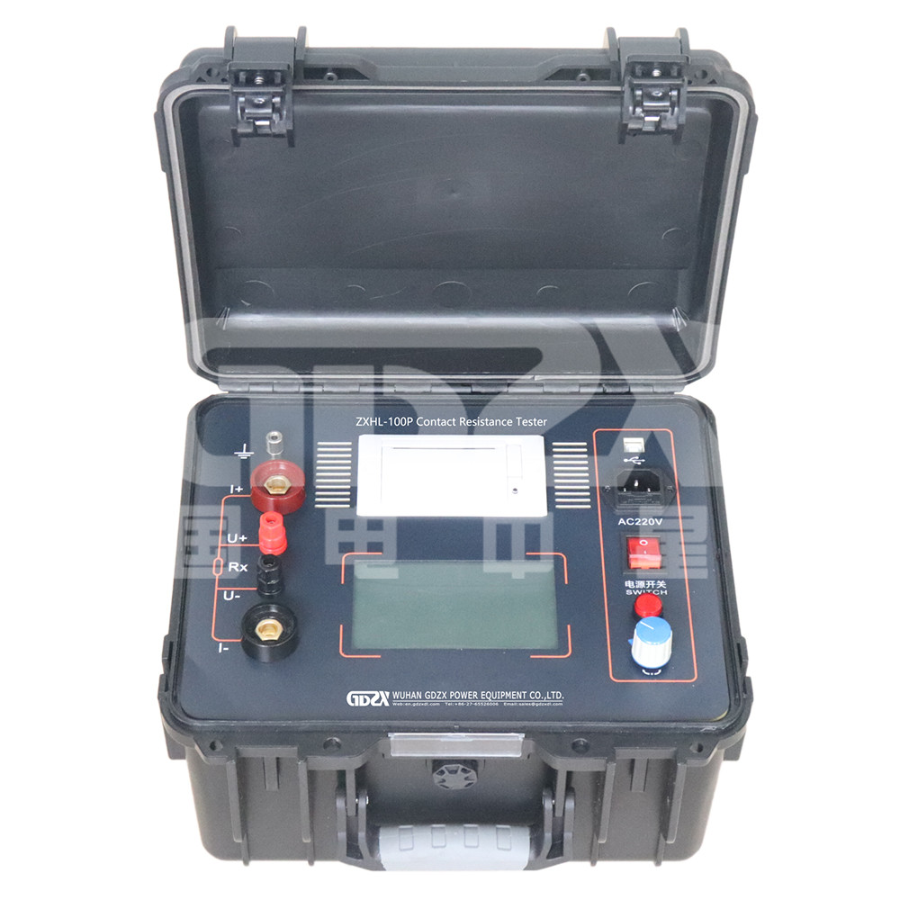 ZXHL-100P High Precision Portable DC 50A 100A Contact Resistance Test Set