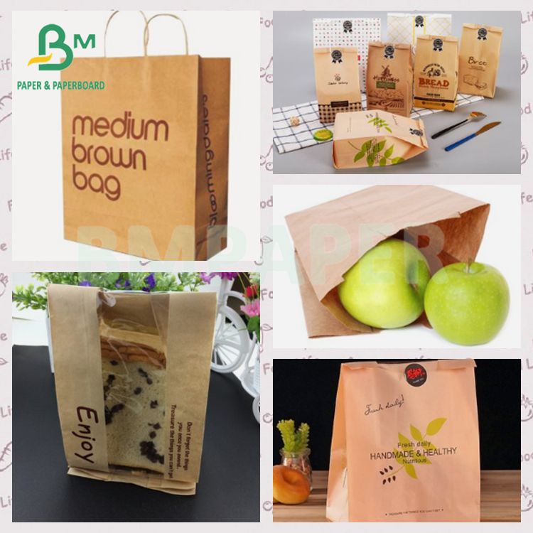 Food Grade 40 45 GSM Unbleached Brown Tea Bag Bread Bag Paper 