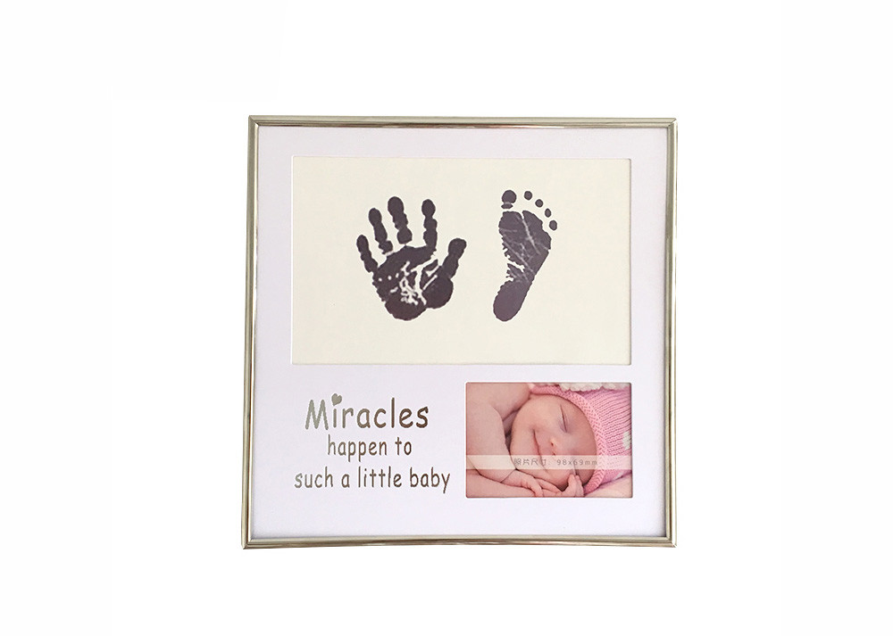Unique Customized Baby Hand And Footprint Photo Frame For Full Moon Gifts