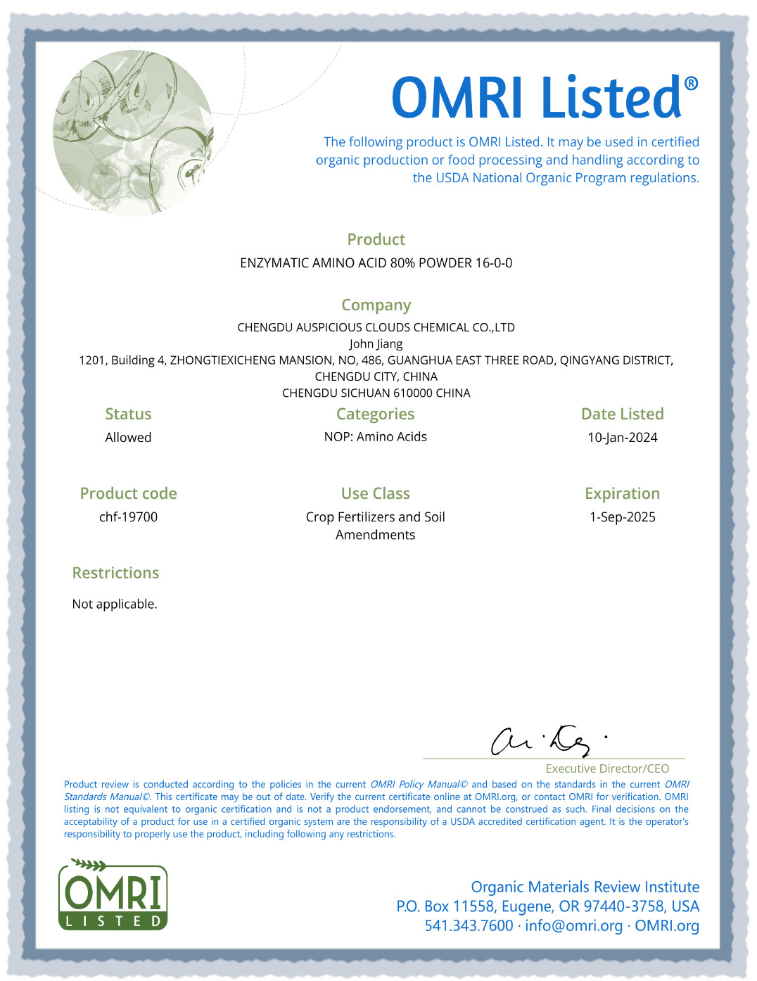 Global Grow Total Amino Acid 80% – Advanced Plant Nutrition for International Agriculture & Collaborative Farming