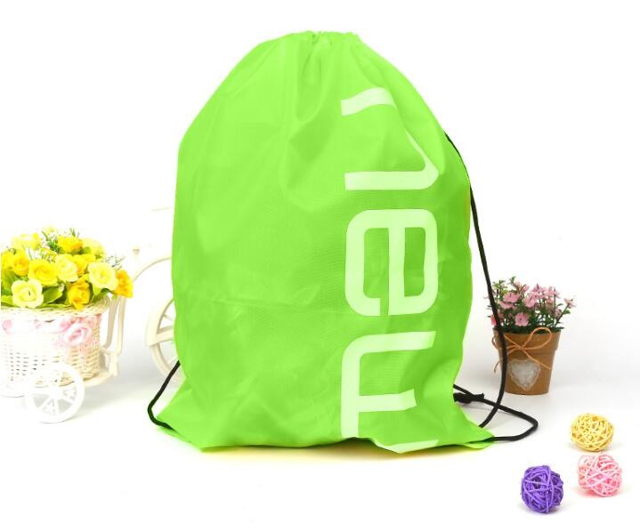 Outdoor Use 210D Sample Shoe Polyester Drawstring Bag,fashionable pattern printing polyester foldable shopping bag PACK