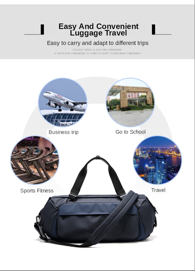 Waterproof Softback Outdoor Duffle Bag With Shoe Compartment 29L