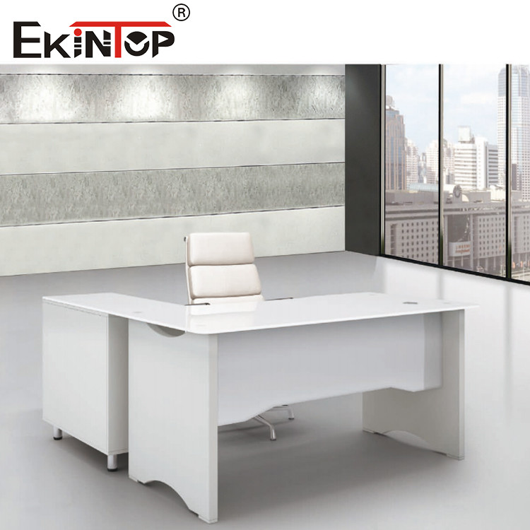 glass desk table