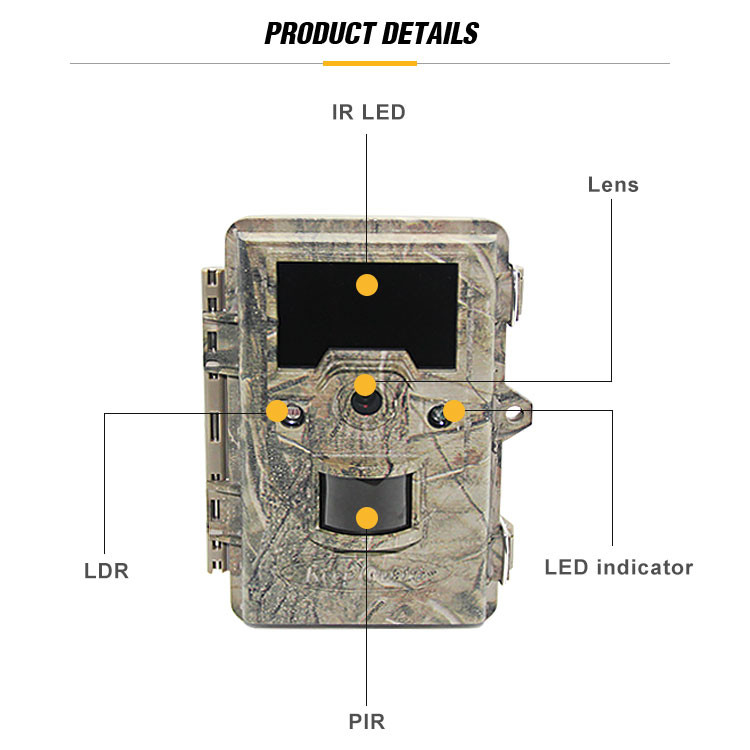 940nm IR Wildlife Hunting Camera Infrared Scouting 12MP HD Auto PIR