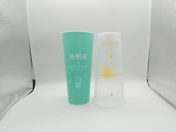 700ml Printed Plastic Cups OEM Custom IML In Mold Label BSCI / FDA Certification