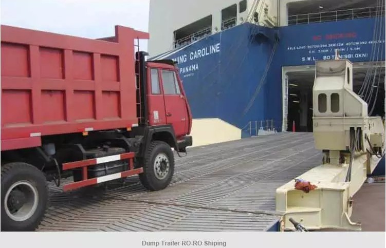 Sinotruk U Shape 3 Axle 35 CBM Hydraulic Tipping Trailer