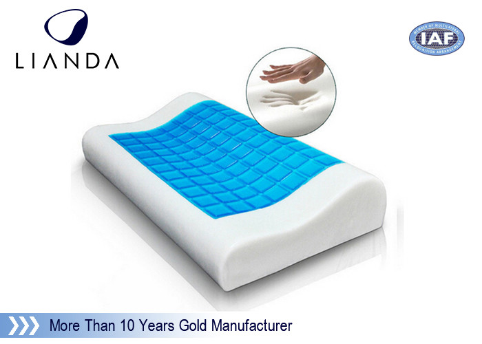 Luxury contour bed cooling gel memory foam pillow Lightweight