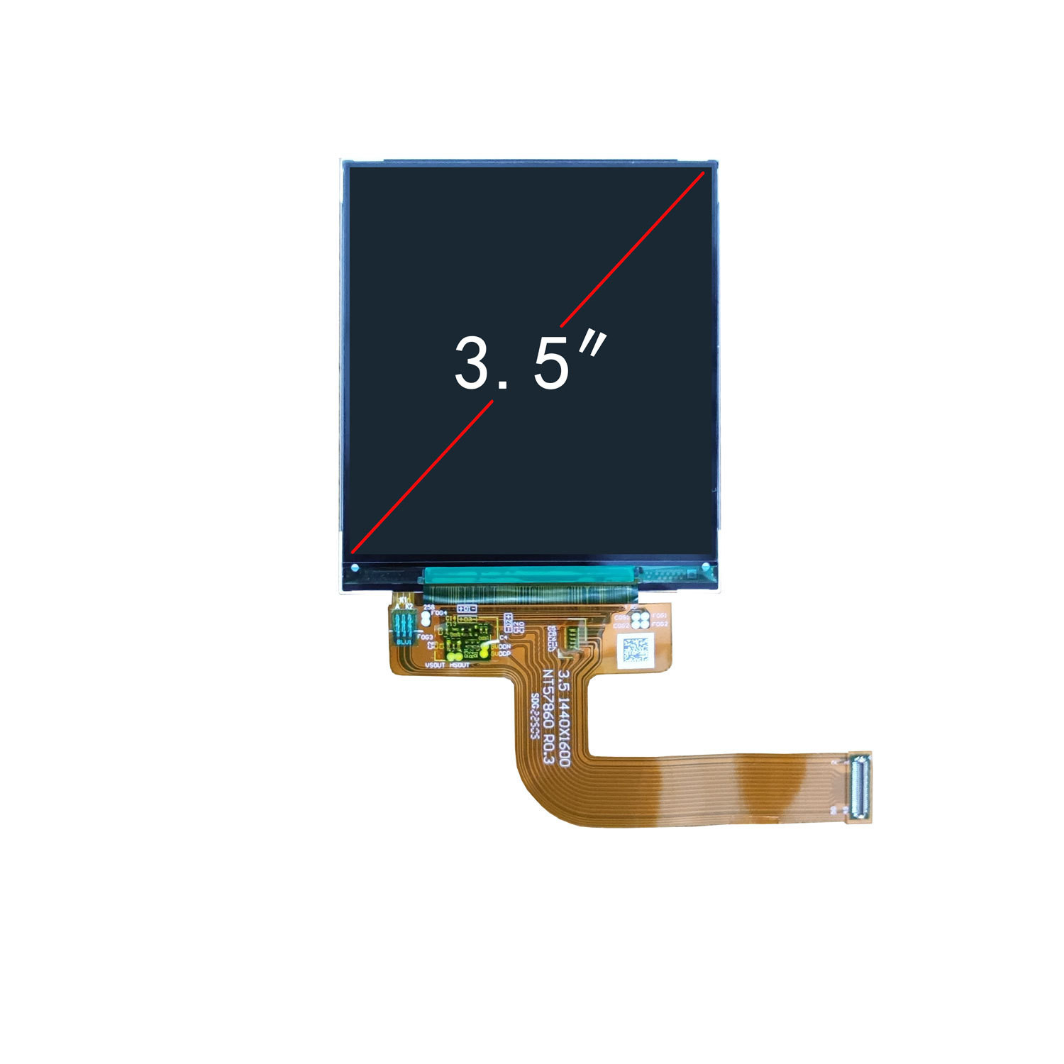 3.5 Inch TFT Display Module 1440X1600 Resolution, MIPI Interface Driving IC NT57860