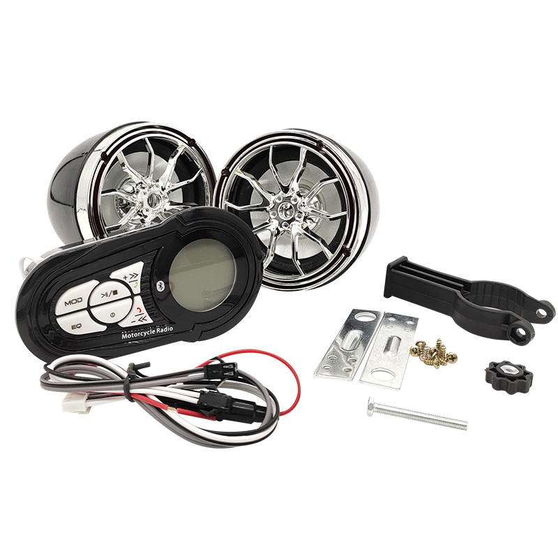 3inch Motorcycle Audio Speakers , Rohs 600ma Motorcycle Radio Kit