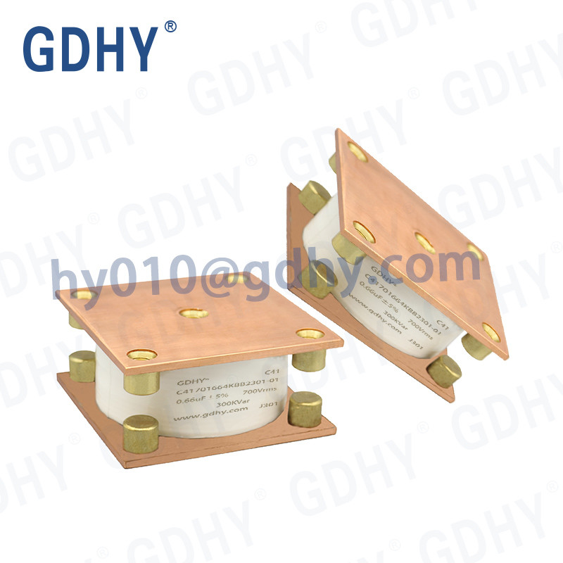 0.66UF 700V Water Cooled Capacitors C41 High Power High Thermal Withstand Inductive Heating