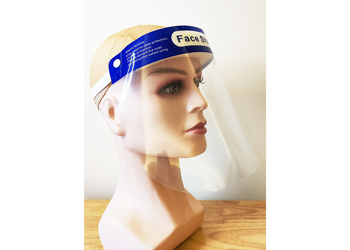 Washable Dental Assistant Face Shield With Adjustable Elastic Strap Foam Padding