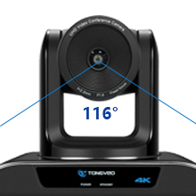 Remote Control 4K PTZ Video Conference Camera 5X Zoom 116 Degree Wide Angle
