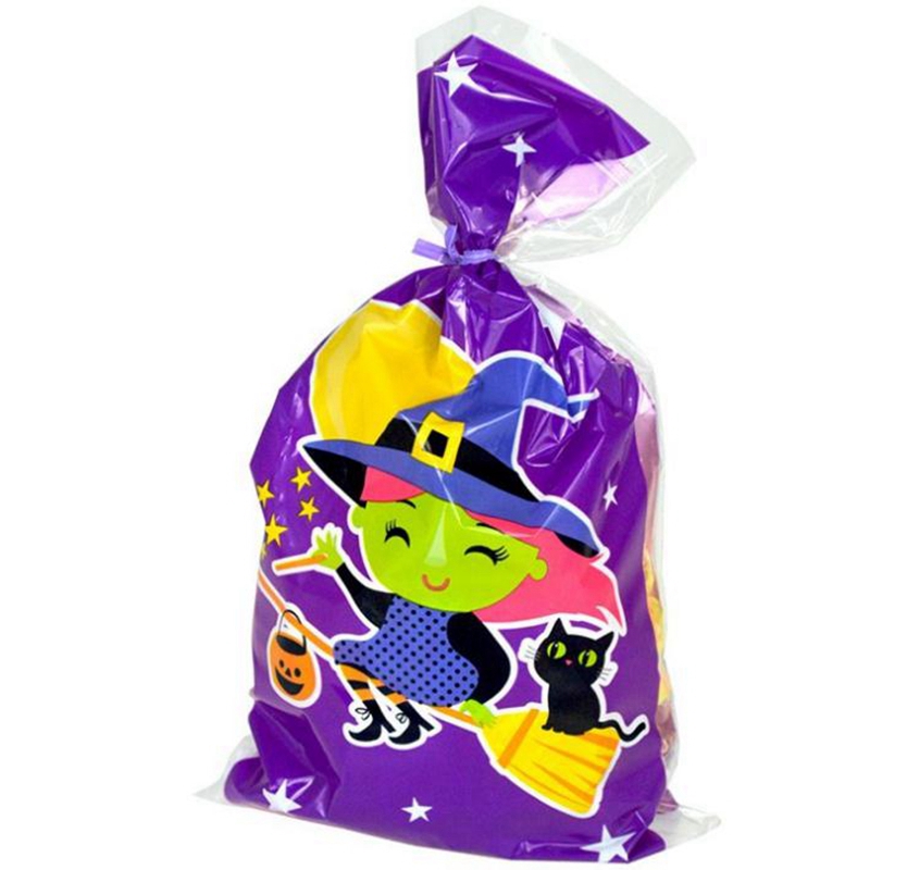 Spider web candy bag Resealable Cellophane Bags Self Adhesive Treat Snacks Cookie Cello Bag