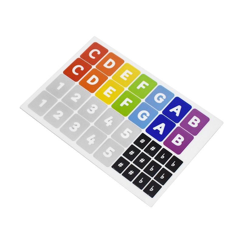 Reusable Removable Piano Keyboard Label Stickers Printable