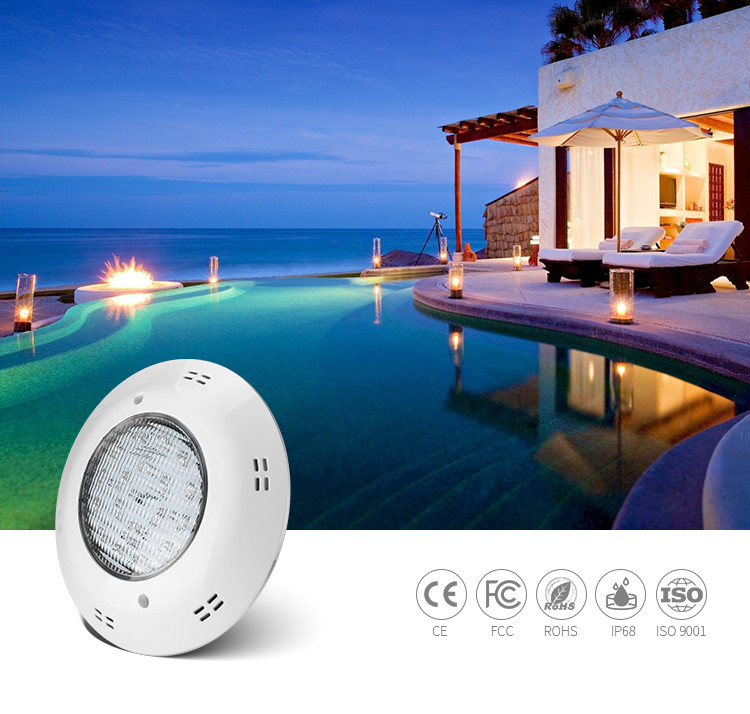 RGB Color 18X3W 1200LM Surface Mount LED Pool Light,high power led color changing pool light