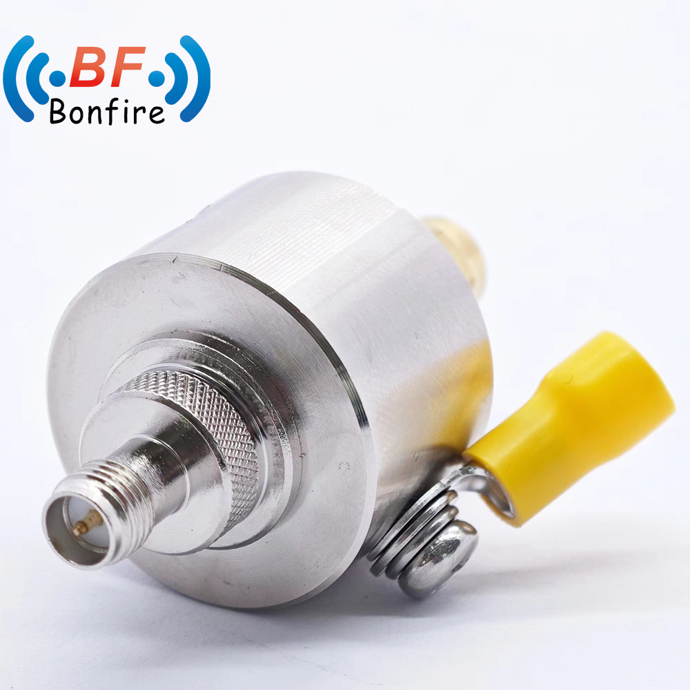 RF Arrester RF Female Jack Coaxial Lightning Arrester F Jack to Jack Double Surge Protector Arrestor 698-3800MHz