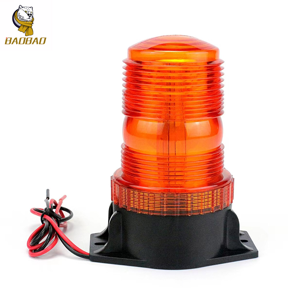 Red Blue Flash 24V Universal Rotating Blaster Warning LED Light