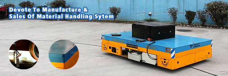 Heavy Duty Small Automated Guided Vehicles In Industrial Material Handing During Warehouse
