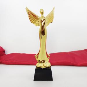 Buy cheap Resin Flying Figure 285mm height Music Award Trophy With Wings product
