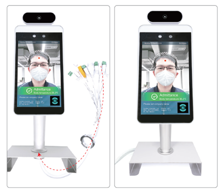 8 inch LCD Screen Face Recognition IC Card Reader