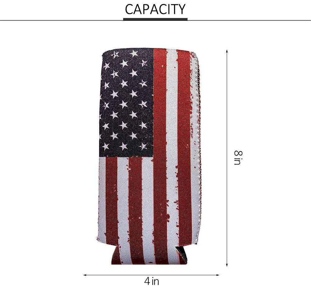 12 Ounce Neoprene Beer Can Cover Sleeves Tall Can Cooler Sleeve