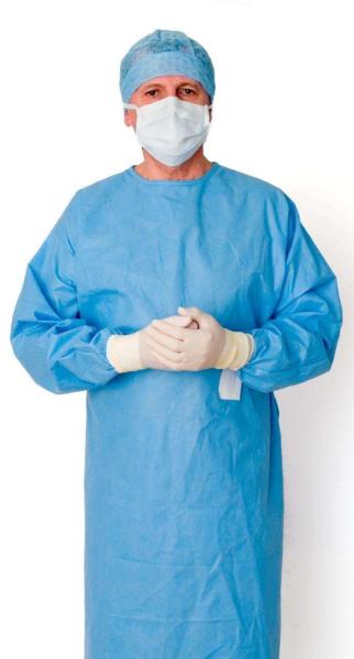Custom Disposable Sterile Medical Surgical Hospital Gowns Waterproof SMS