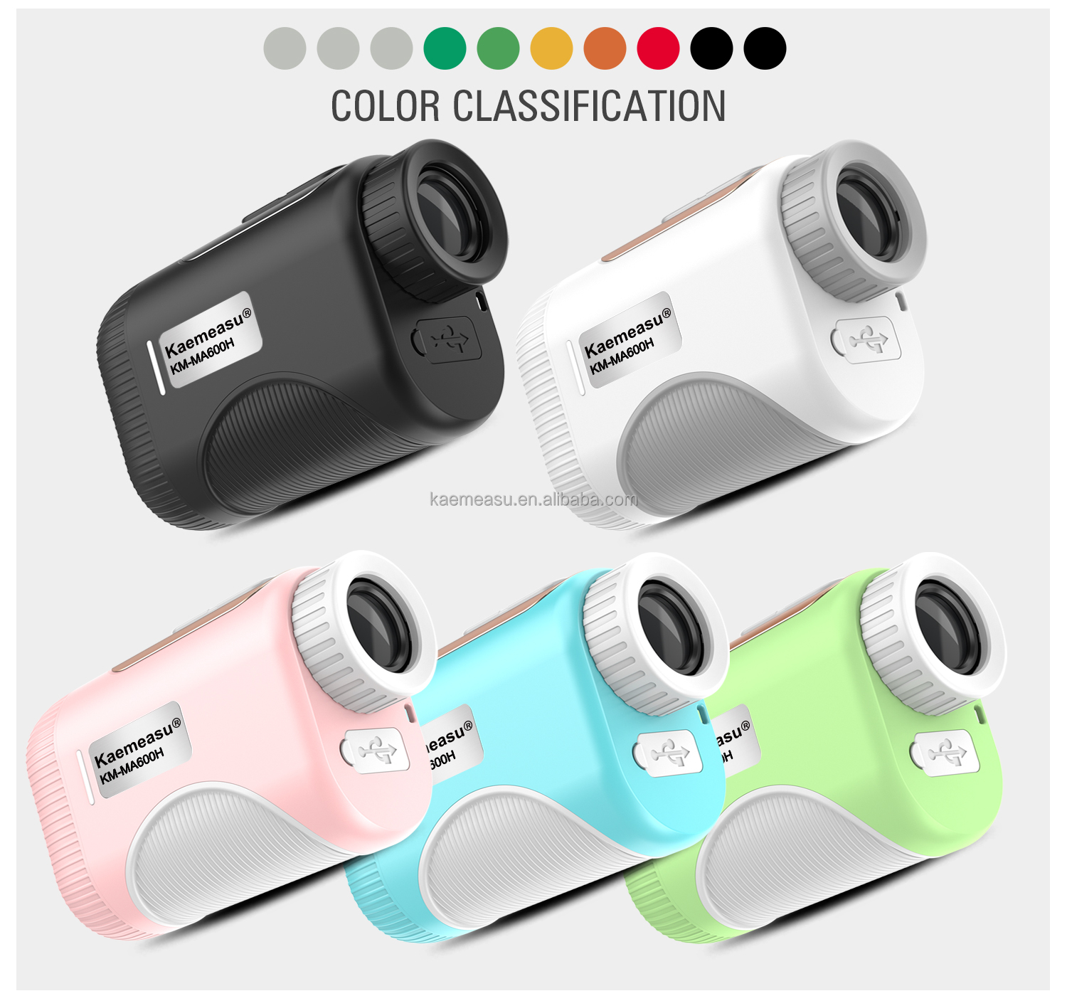 OEM Industrial Grade Golf Laser Rangefinder Binoculars Slope Scope and Laser Distance Meter Telescope with Golf Slope Features