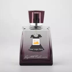 Buy cheap Gradient Painting 30ml Glass Perfume Bottle Aluminum Gold Metallic Cap product