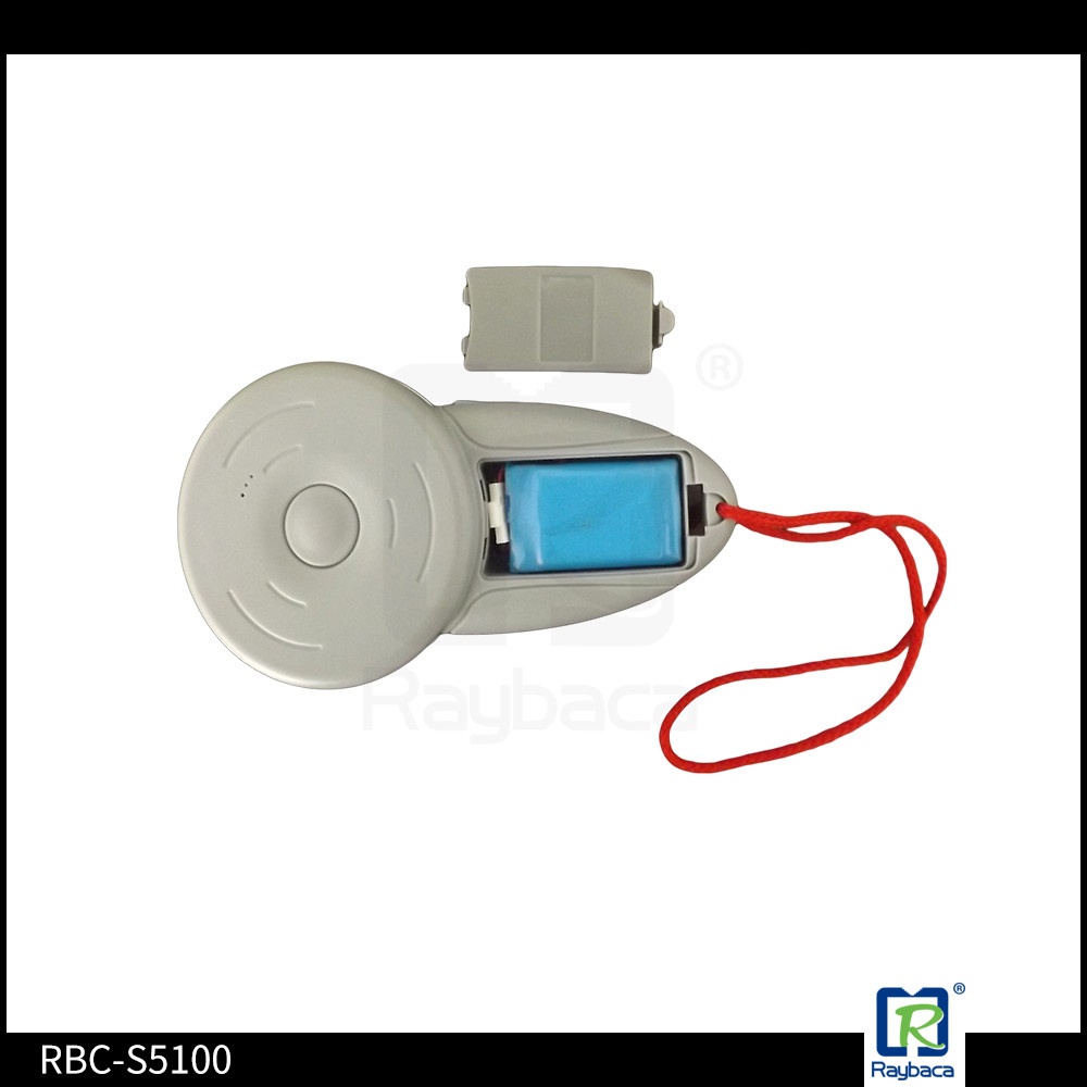 Handheld White Small Round RFID Microchip Scanner Low Frequency For Animal Tag