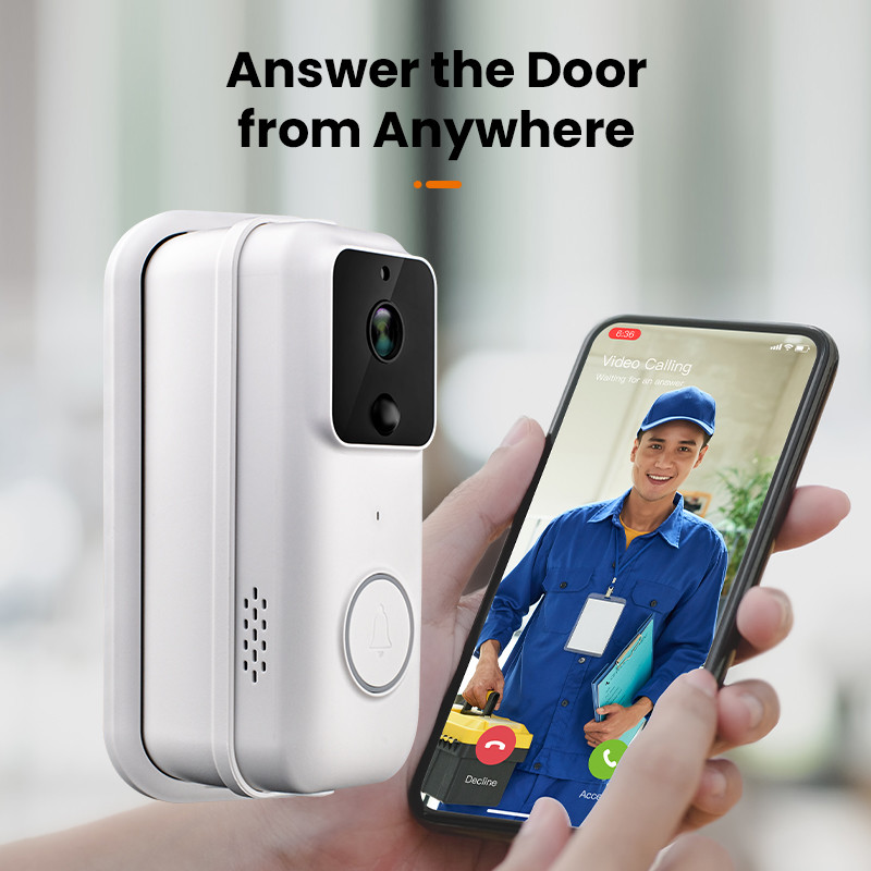 1080P Waterproof Smart Home Wireless Doorbell Camera Battery Powered