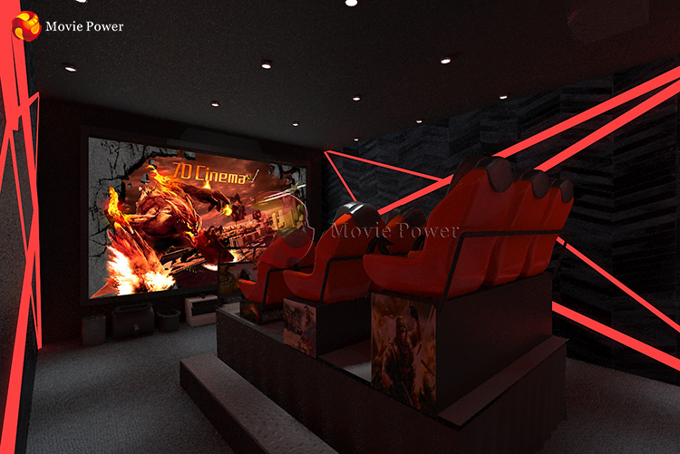 Safety Hydraulical Control 3 DOF 7D Movie Theater Cinema Equipment With Simulator