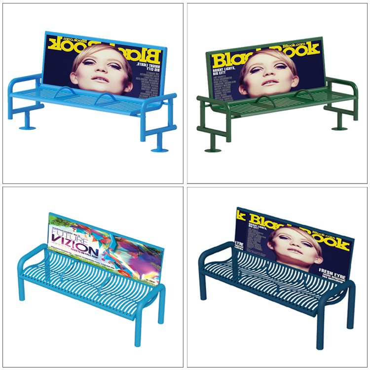 Haoyida 1200mm Cast Iron And Wood Garden Bench Advertising