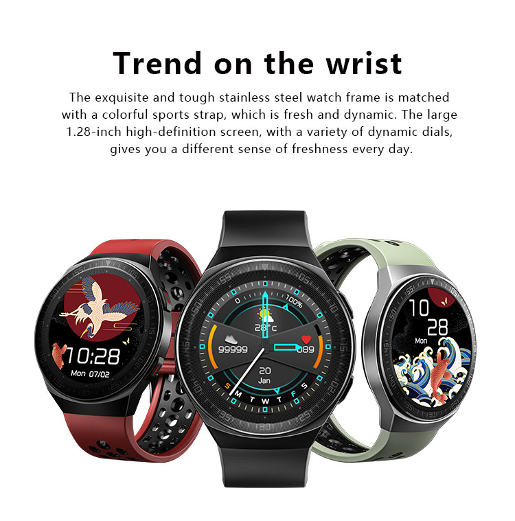 TFT Recording Ip67 Waterproof Smart Bracelet , HRS3300 Running Watch With Music