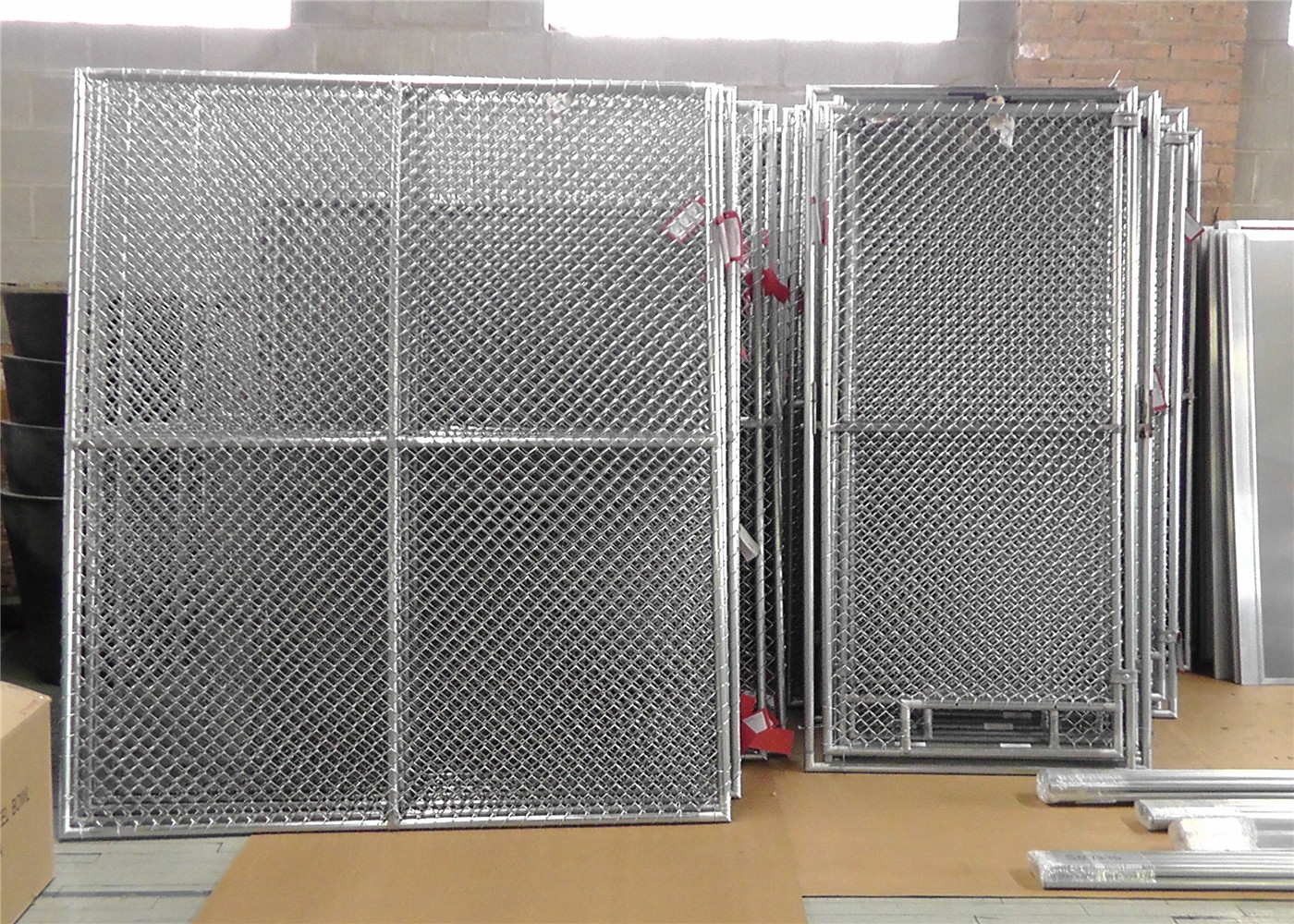 ''Genius Youth" 6ft x 12ft temporary chain link fence 1 5/8" tube thick 16ga chain mesh 2.25" x 2.25" TOPFE/57mm x 57mm