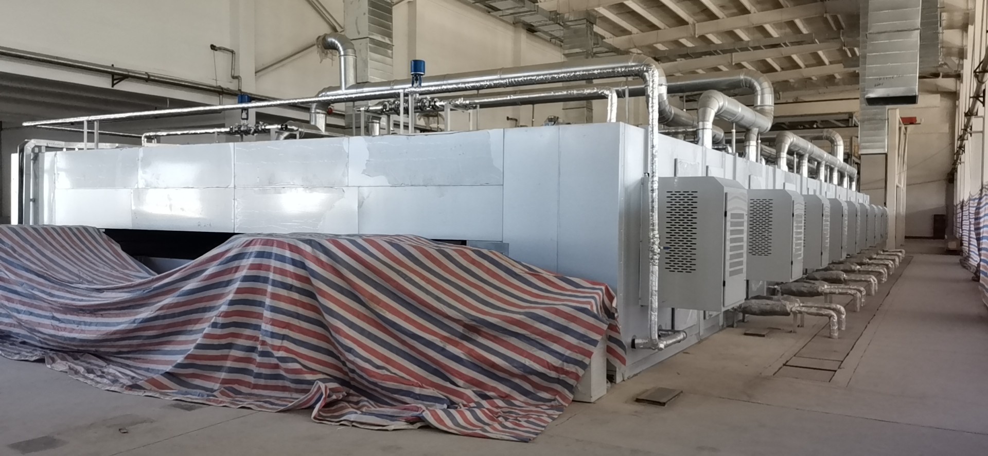 200v Stretch Film Rewinding Machine Automatic Production Line Extruder Output